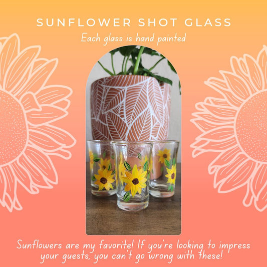 Sunflower Shot Glass